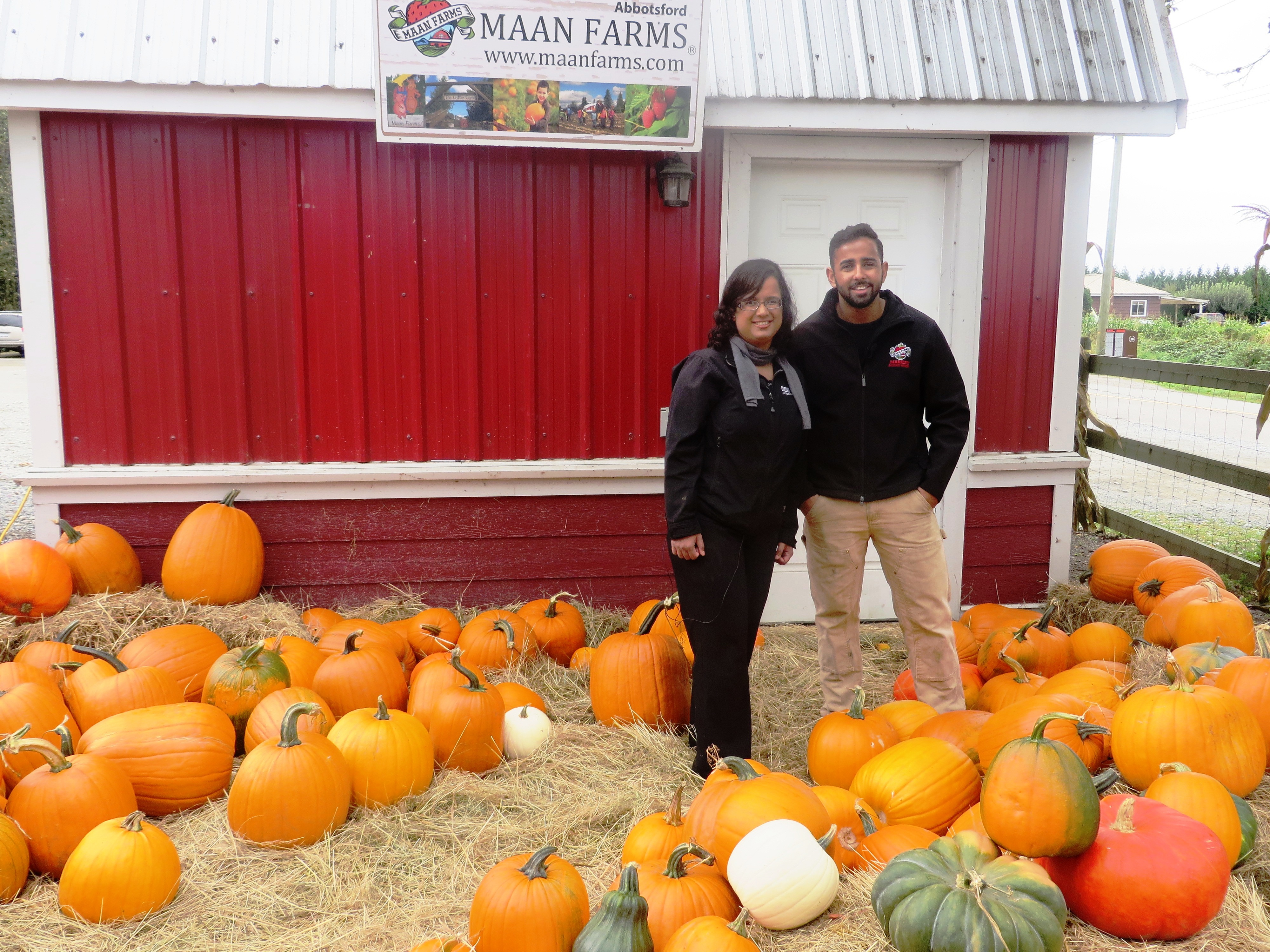 Kristy with Amir Maan, third-generation farmer