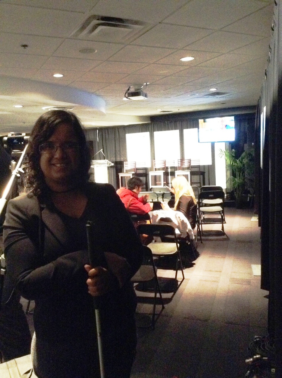 Kristy in the We Day press room